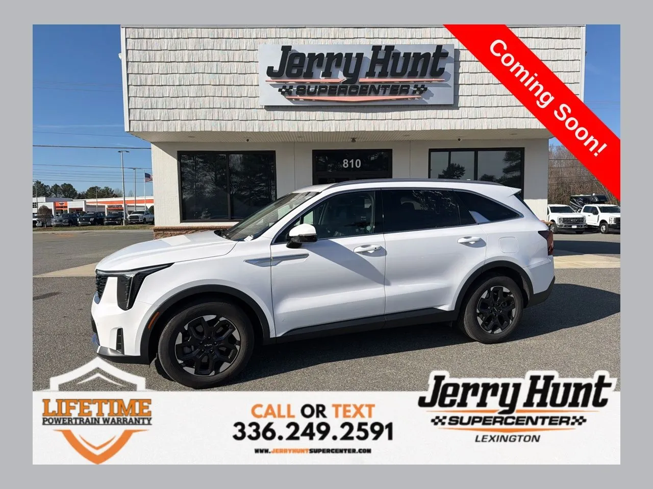 White 2024 Kia Sorento S for sale in Lexington, NC