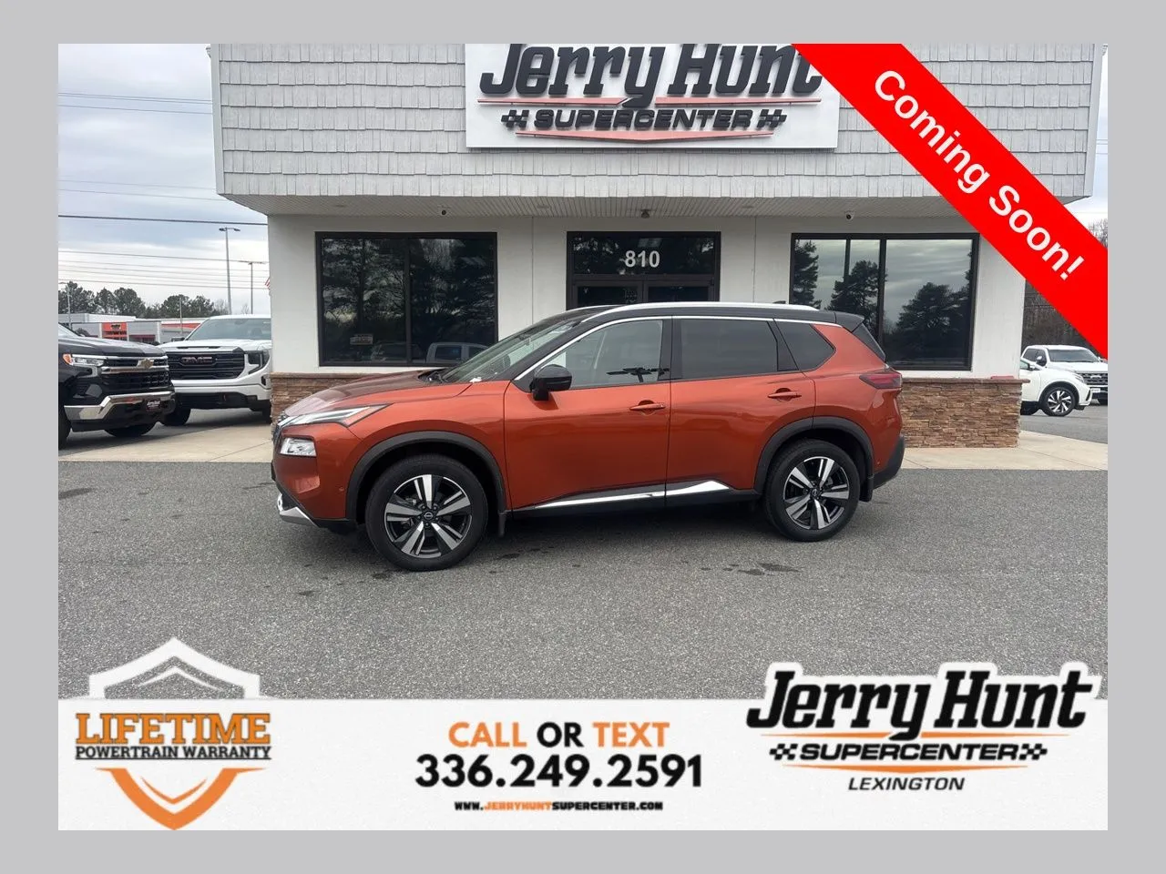 Orange 2023 Nissan Rogue Platinum for sale in Lexington, NC