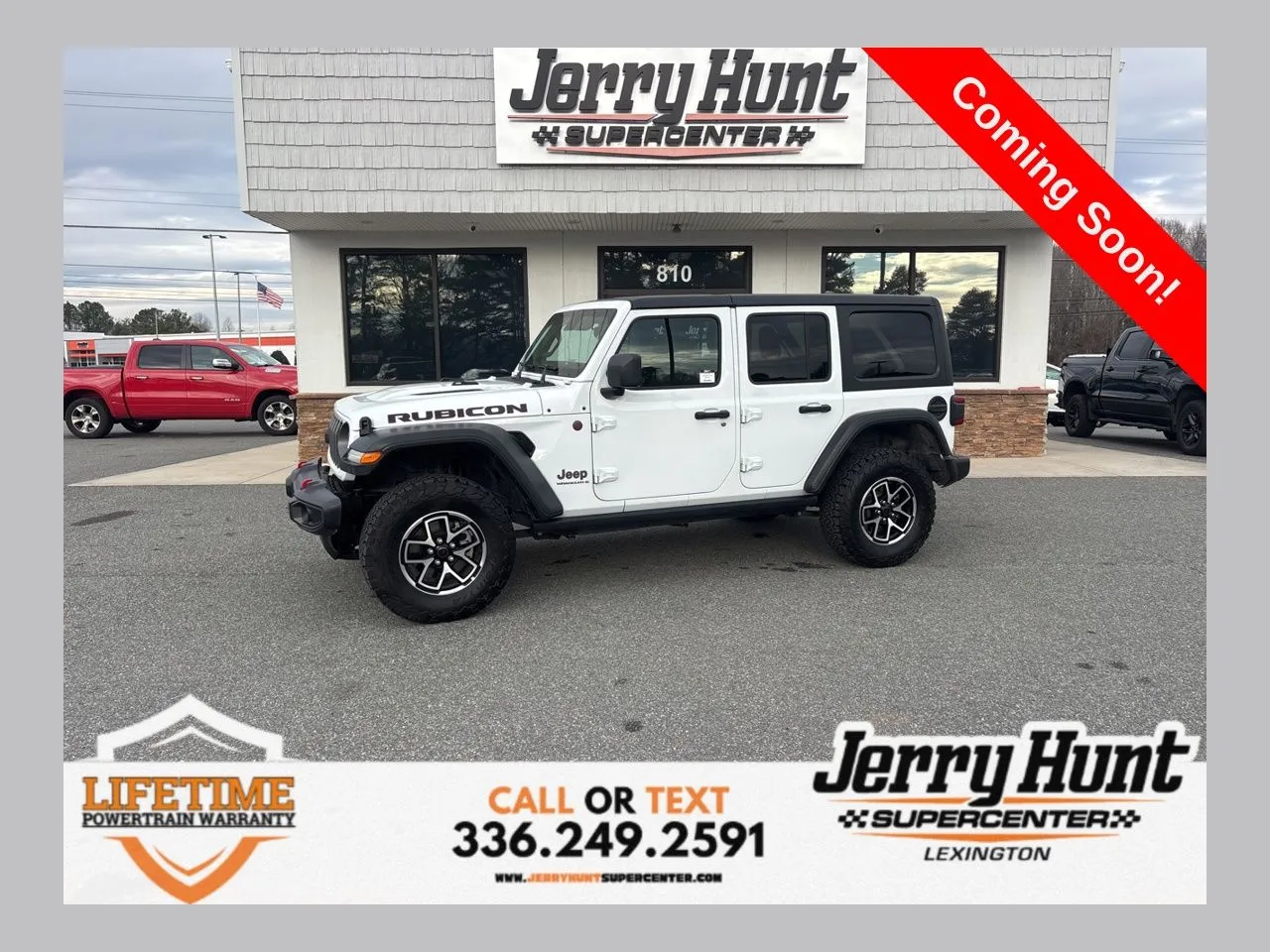 White 2025 Jeep Wrangler Rubicon for sale in Lexington, NC