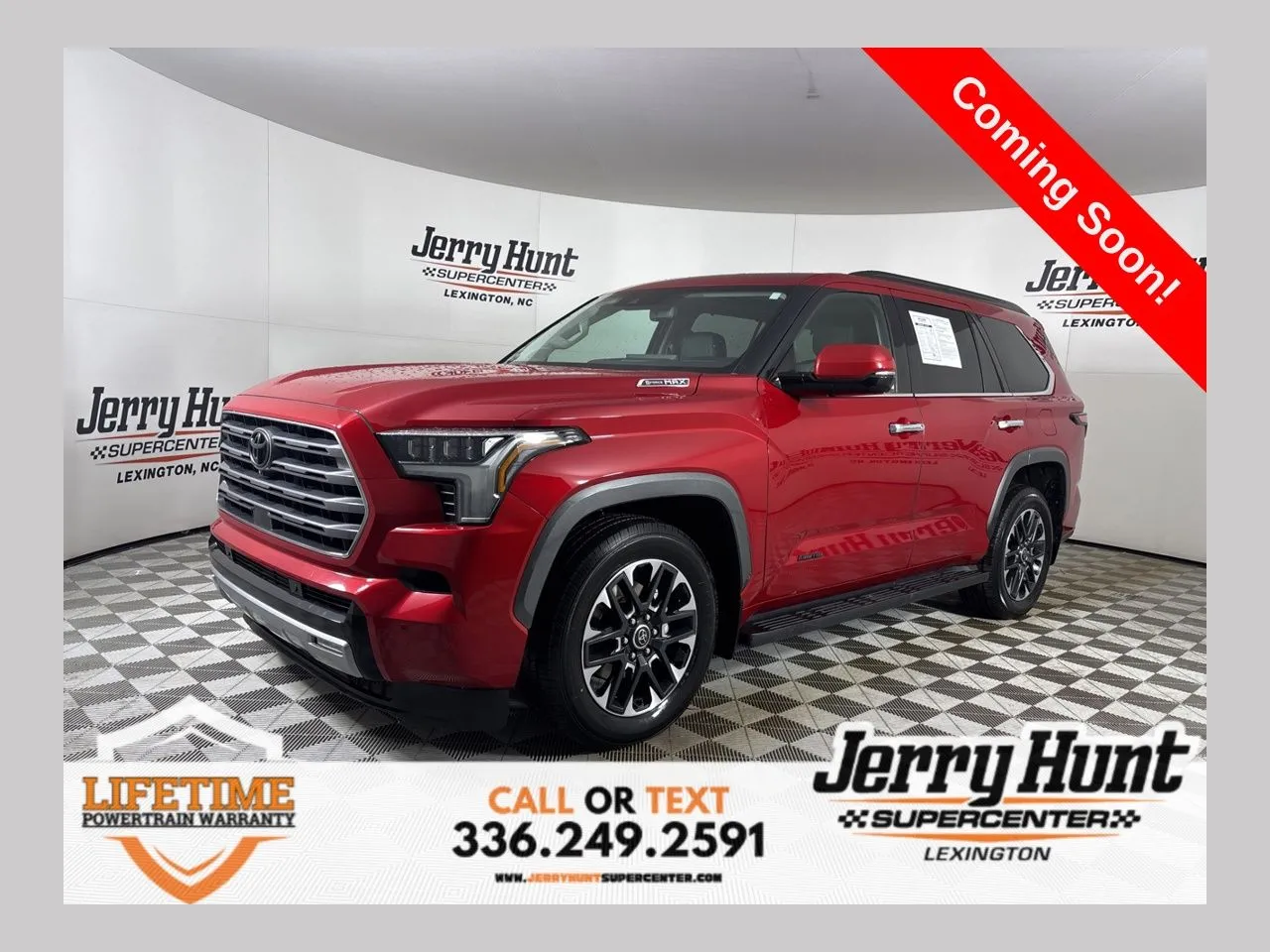 Red 2023 Toyota Sequoia Limited for sale in Lexington, NC