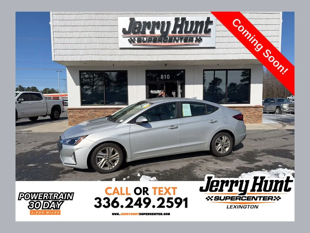 Silver 2019 Hyundai Elantra SEL for sale in Lexington, NC