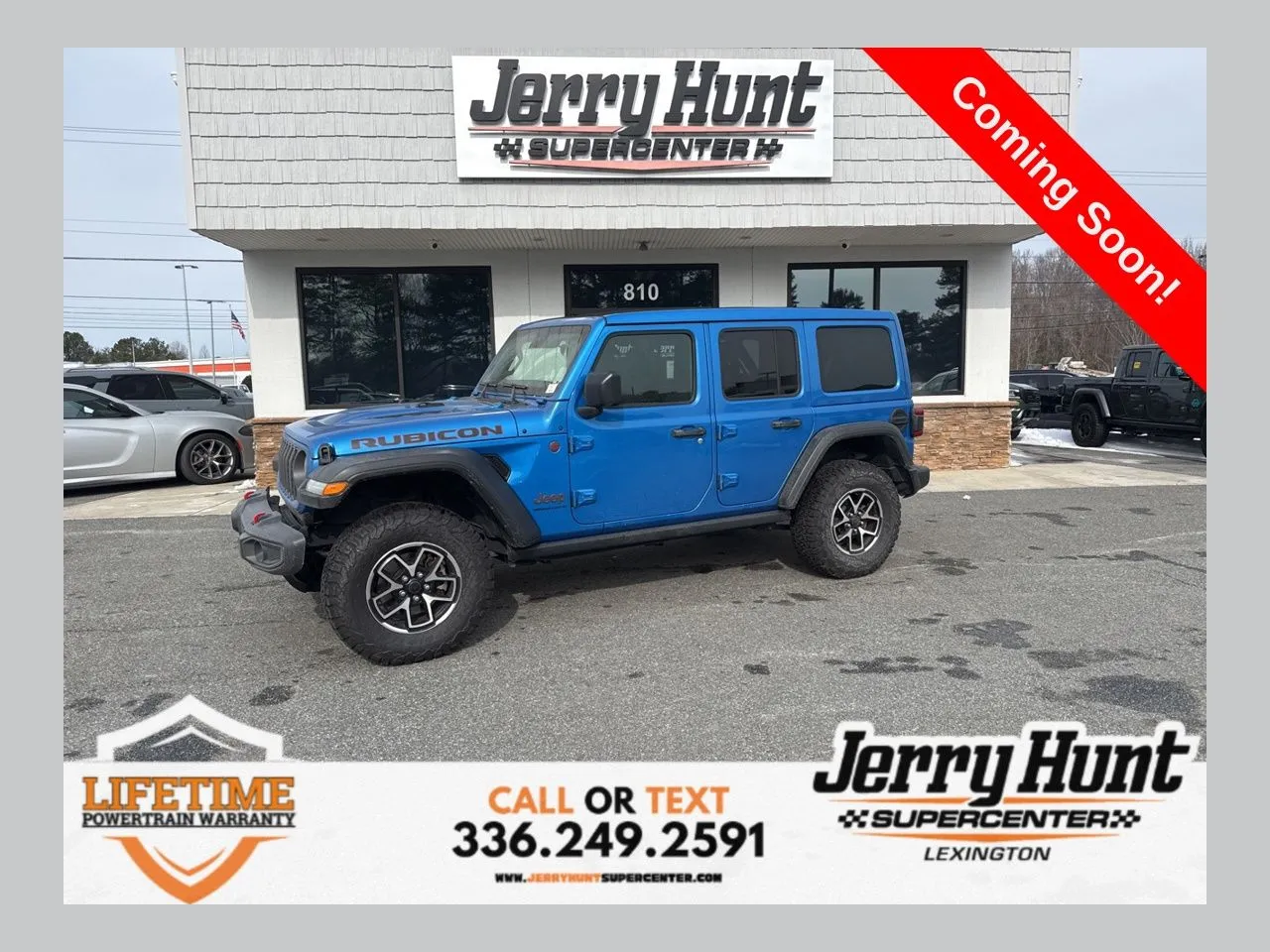 Blue 2024 Jeep Wrangler Rubicon for sale in Lexington, NC