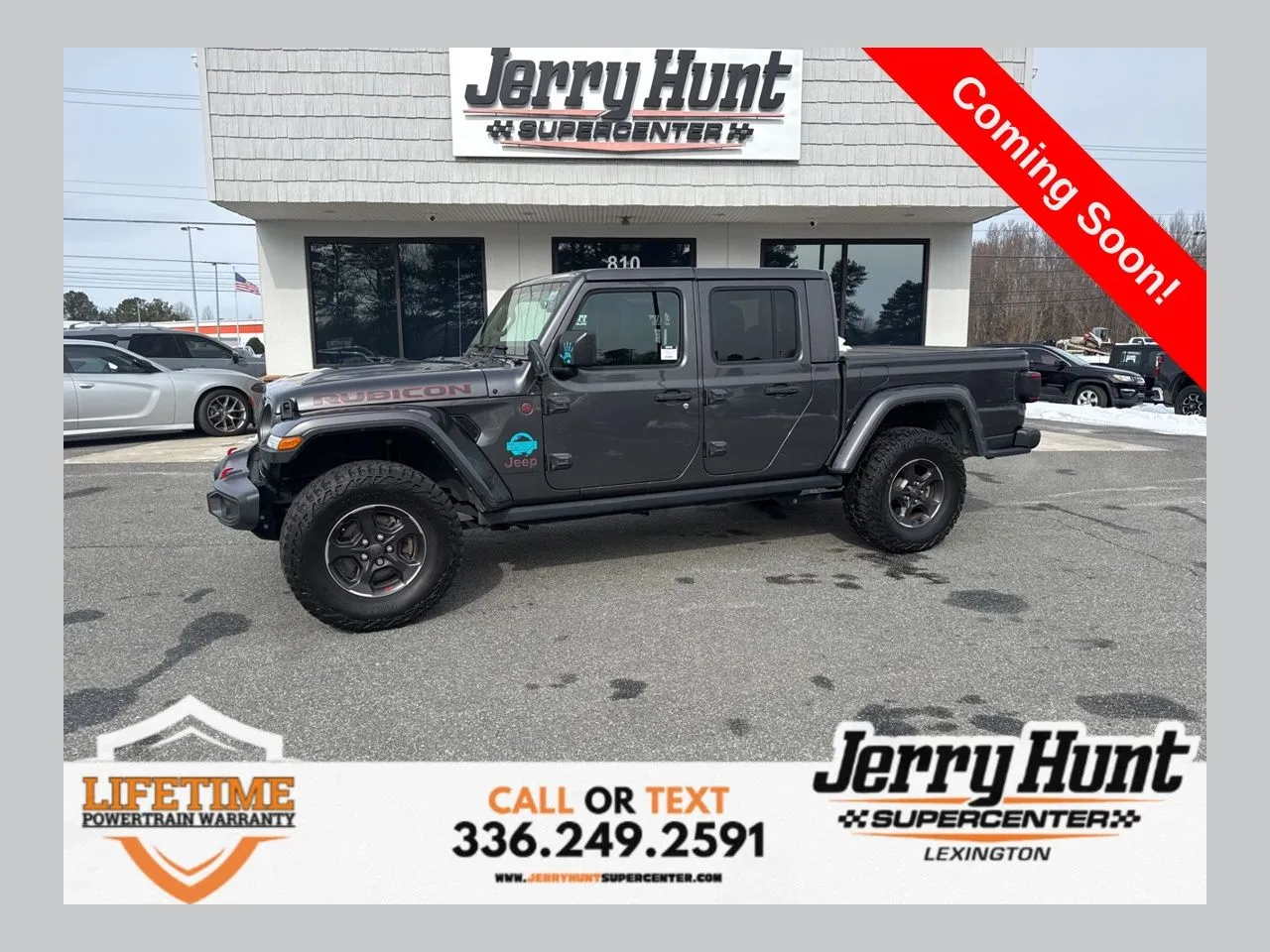 Gray 2023 Jeep Gladiator Rubicon for sale in Lexington, NC