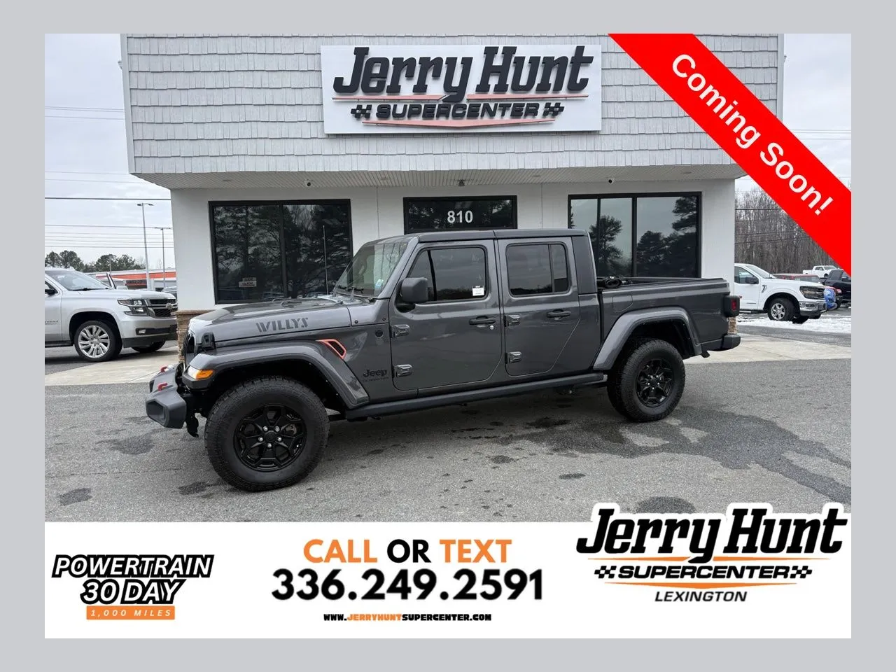 Gray 2021 Jeep Gladiator Willys for sale in Lexington, NC