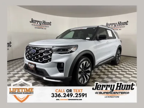 White 2025 Ford Explorer Platinum for sale in Lexington, NC