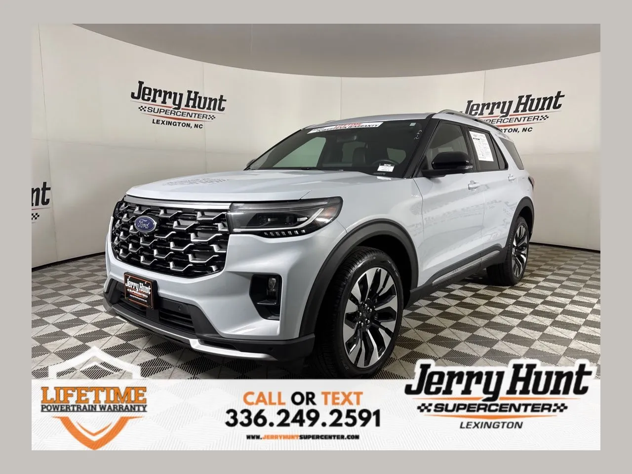 White 2025 Ford Explorer Platinum for sale in Lexington, NC