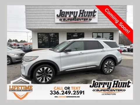 White 2025 Ford Explorer Platinum for sale in Lexington, NC