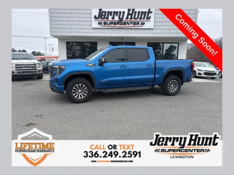 Blue 2023 GMC Sierra 1500 AT4 for sale in Lexington, NC
