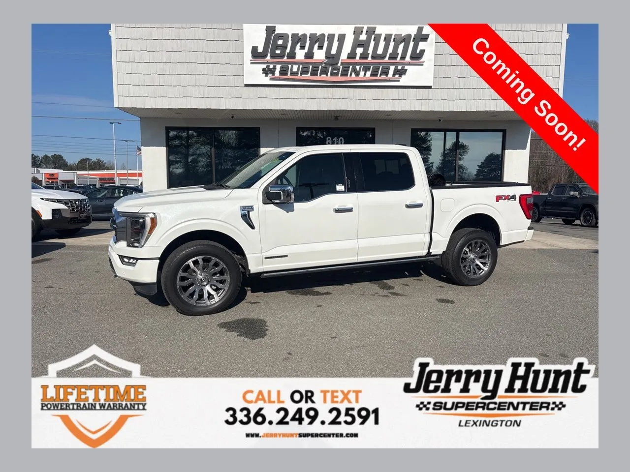 White 2022 Ford F-150 Platinum for sale in Lexington, NC