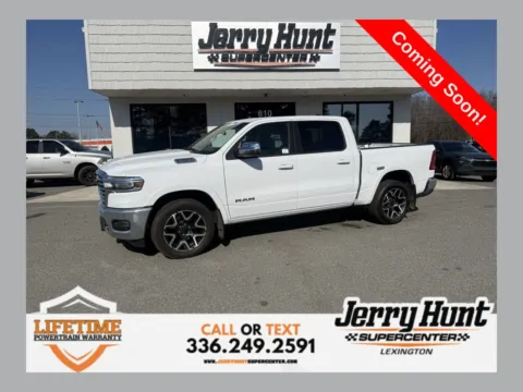 White 2025 Ram 1500 Laramie for sale in Lexington, NC