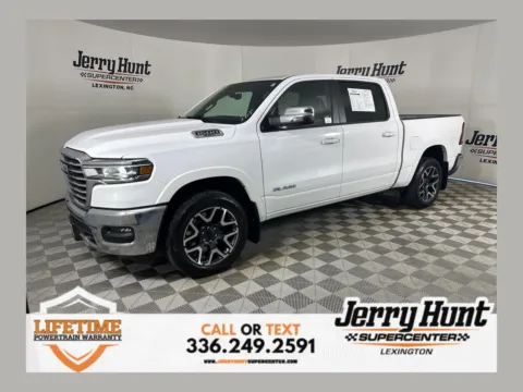 White 2025 Ram 1500 Laramie for sale in Lexington, NC