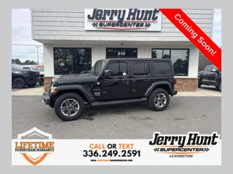 Black 2022 Jeep Wrangler Unlimited Sahara for sale in Lexington, NC