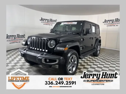 Black 2022 Jeep Wrangler Unlimited Sahara for sale in Lexington, NC
