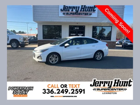 White 2019 Chevrolet Cruze LT for sale in Lexington, NC