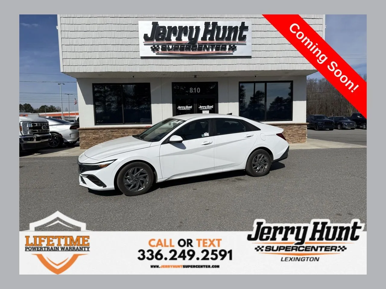 White 2024 Hyundai Elantra SEL for sale in Lexington, NC