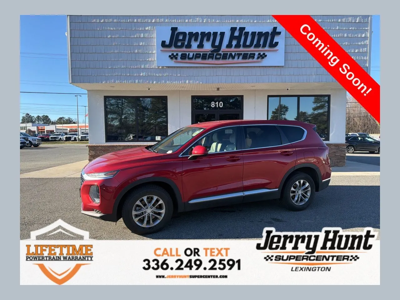 Red 2019 Hyundai Santa Fe SE for sale in Lexington, NC