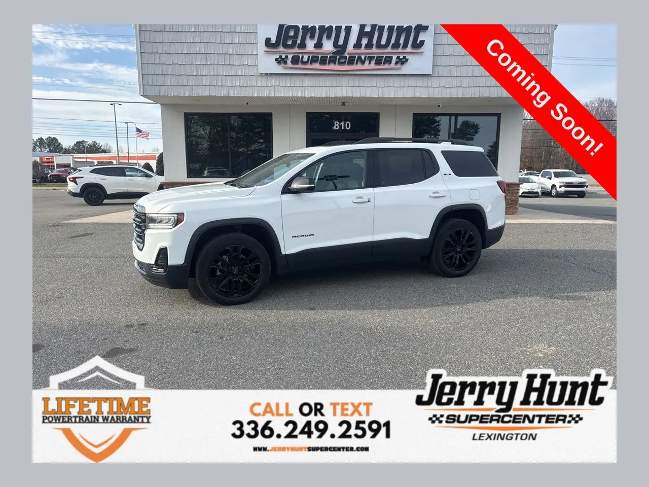 White 2023 GMC Acadia SLE for sale in Lexington, NC