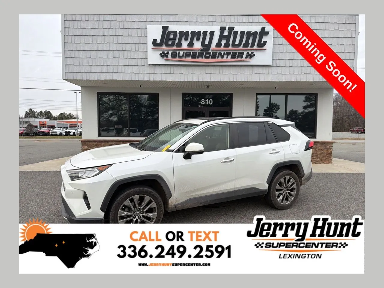 White 2019 Toyota RAV4 Limited for sale in Lexington, NC