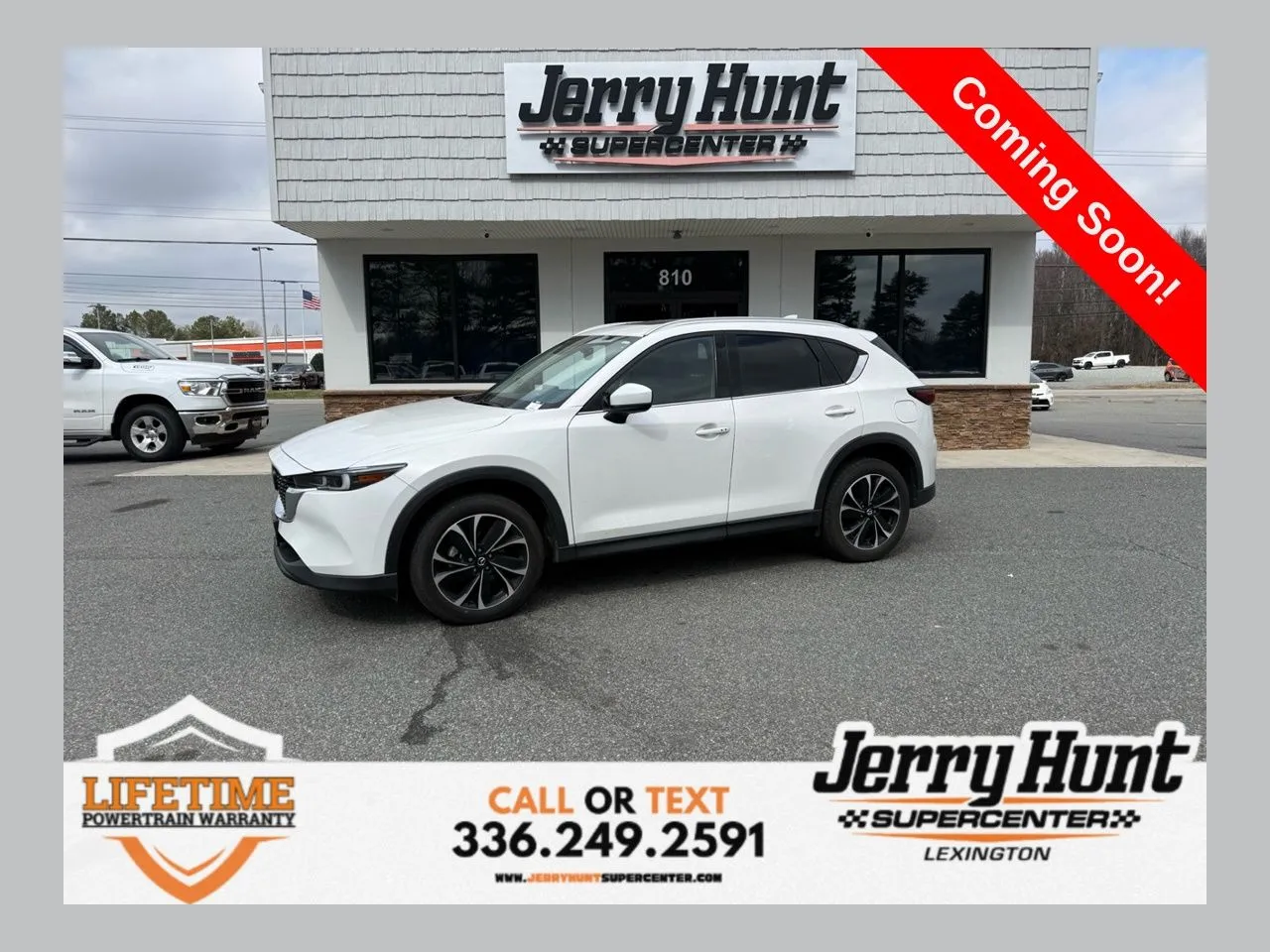 White 2023 Mazda CX-5 2.5 S Premium Package for sale in Lexington, NC