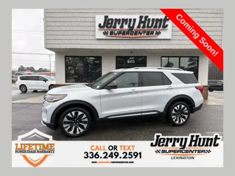 White 2025 Ford Explorer Platinum for sale in Lexington, NC