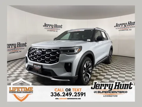 White 2025 Ford Explorer Platinum for sale in Lexington, NC