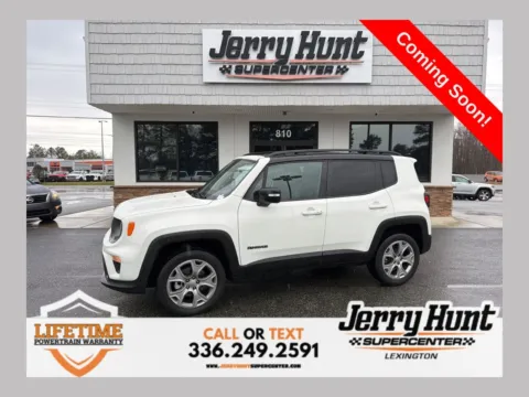 White 2023 Jeep Renegade Limited for sale in Lexington, NC