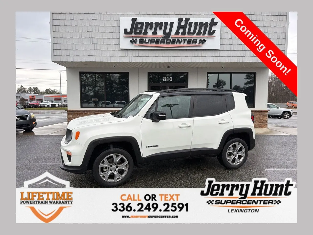 White 2023 Jeep Renegade Limited for sale in Lexington, NC