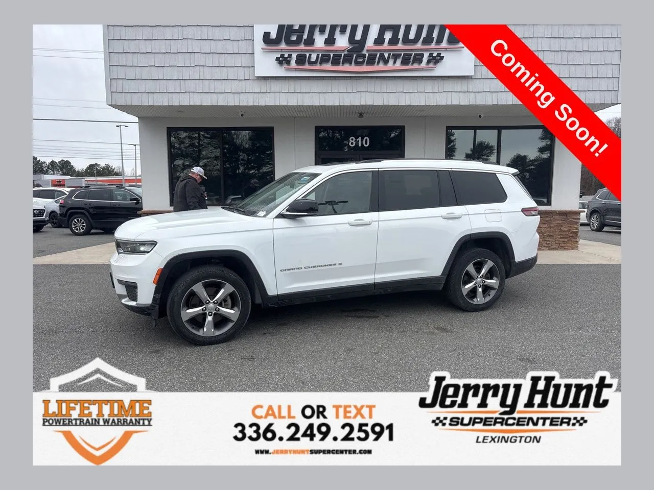 White 2022 Jeep Grand Cherokee L Limited for sale in Lexington, NC
