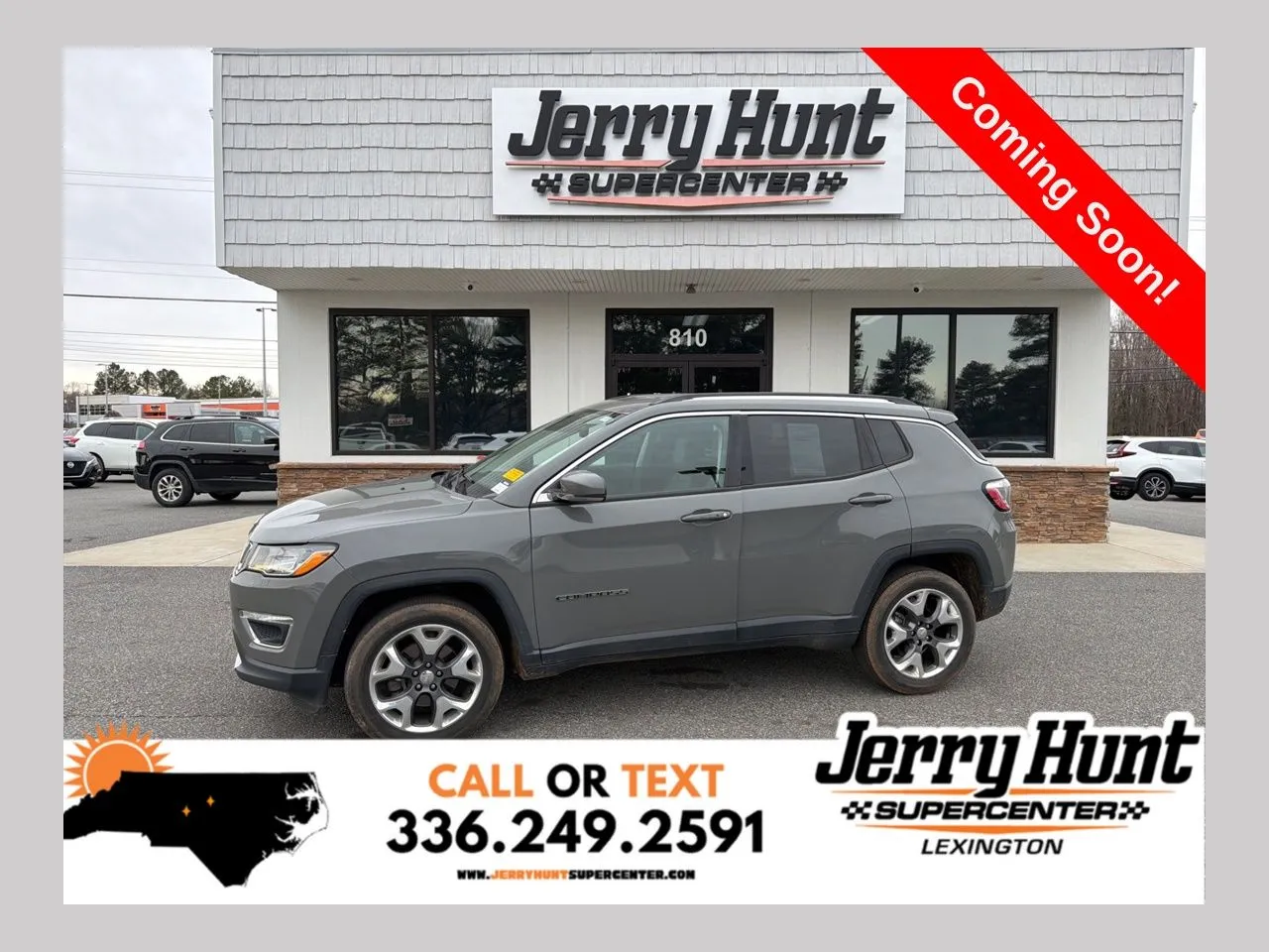 Gray 2020 Jeep Compass Limited for sale in Lexington, NC