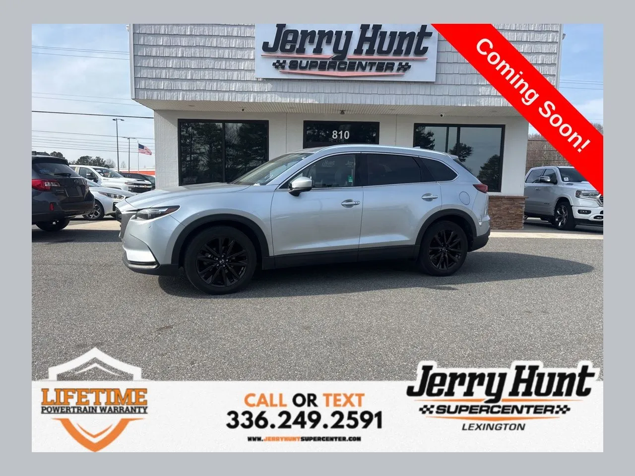 Silver 2023 Mazda CX-9 Touring Plus for sale in Lexington, NC