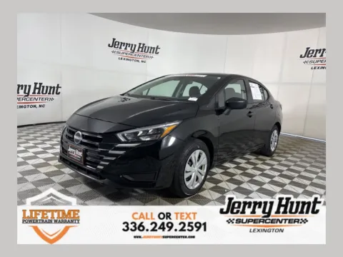 Black 2025 Nissan Versa 1.6 S for sale in Lexington, NC