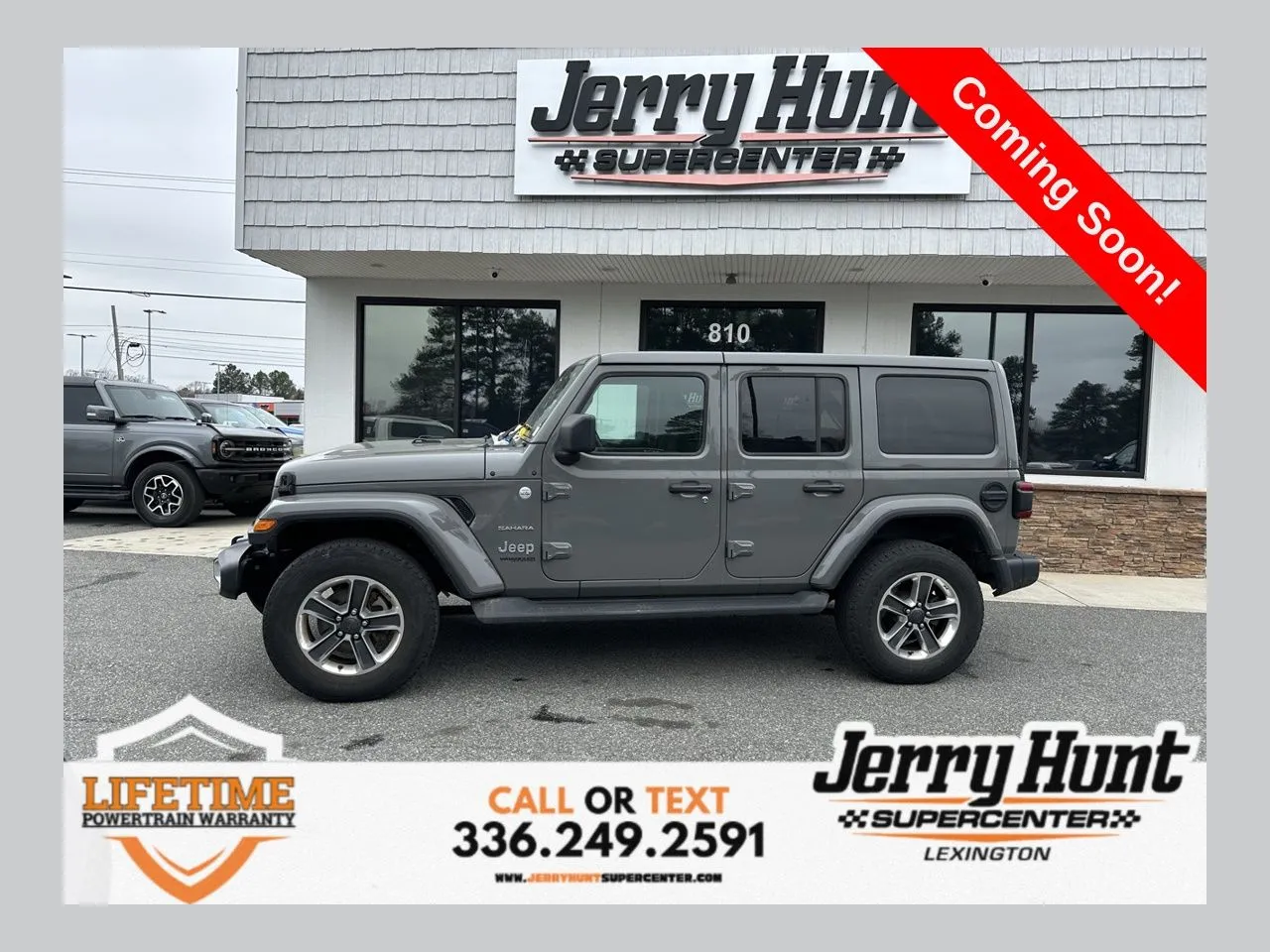 Gray 2022 Jeep Wrangler Unlimited Sahara for sale in Lexington, NC