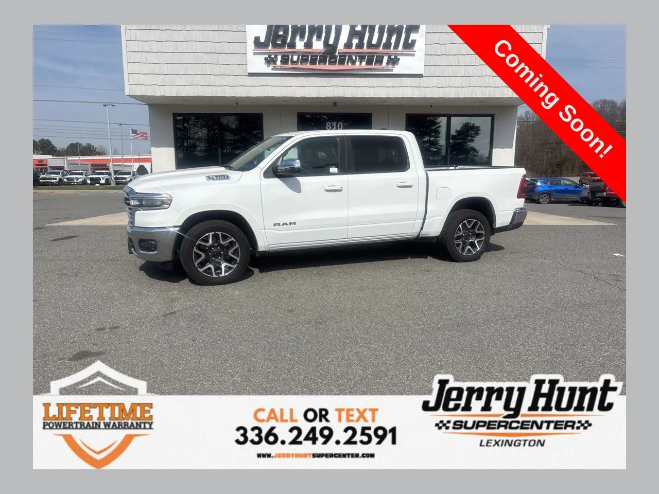 White 2025 Ram 1500 Laramie for sale in Lexington, NC