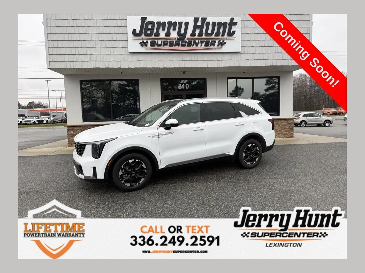 White 2025 Kia Sorento S for sale in Lexington, NC