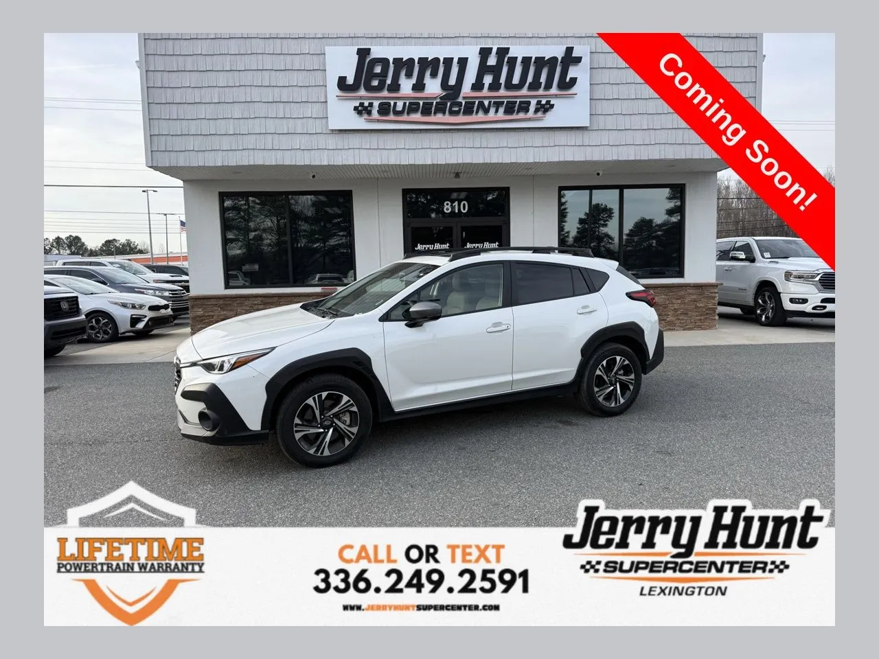 White 2024 Subaru Crosstrek Premium for sale in Lexington, NC