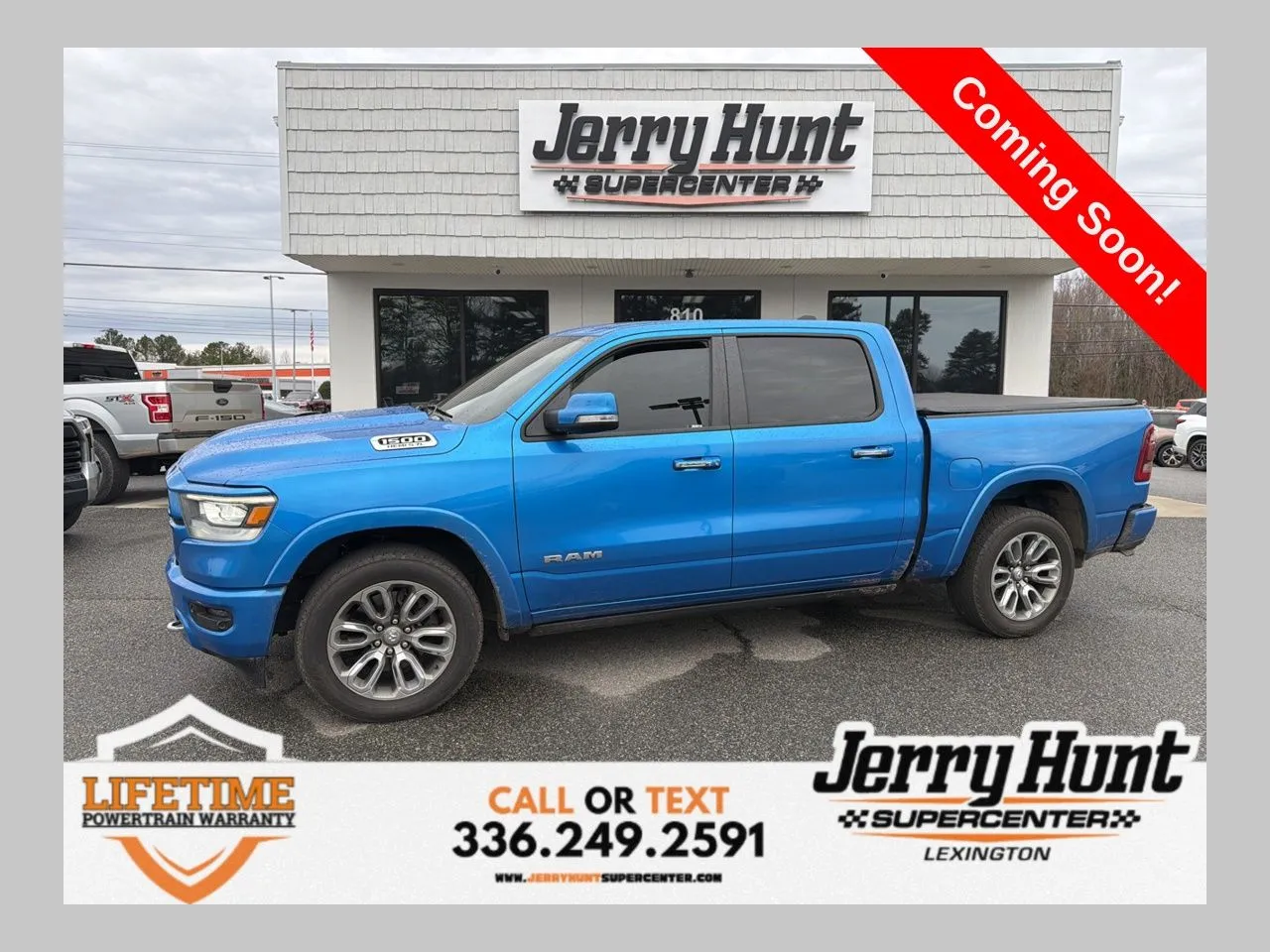 Blue 2021 Ram 1500 Laramie for sale in Lexington, NC