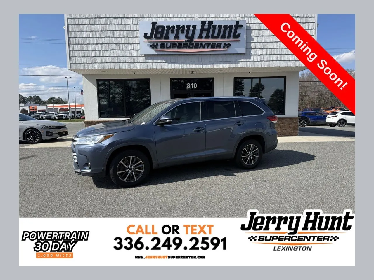 Blue 2019 Toyota Highlander for sale in Lexington, NC