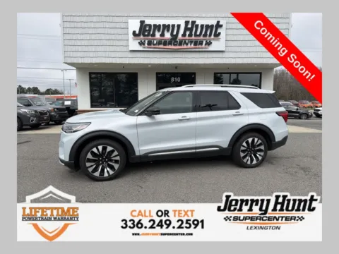 White 2025 Ford Explorer Platinum for sale in Lexington, NC