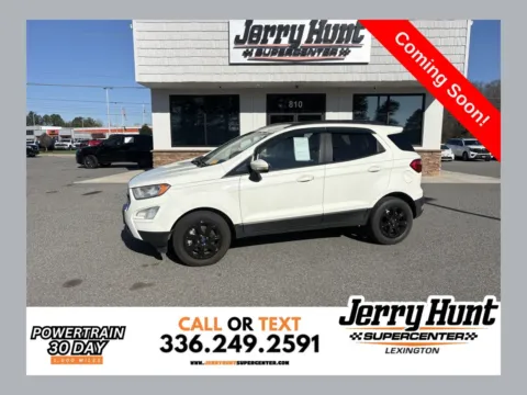 White 2019 Ford EcoSport SE for sale in Lexington, NC