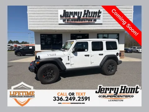 White 2023 Jeep Wrangler Willys for sale in Lexington, NC
