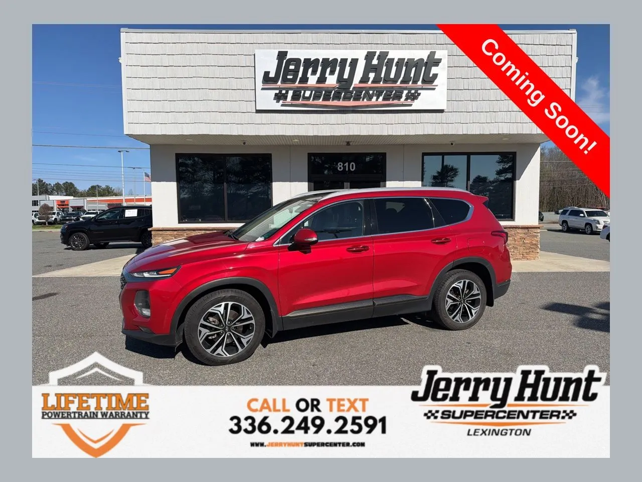 Red 2020 Hyundai Santa Fe Limited for sale in Lexington, NC