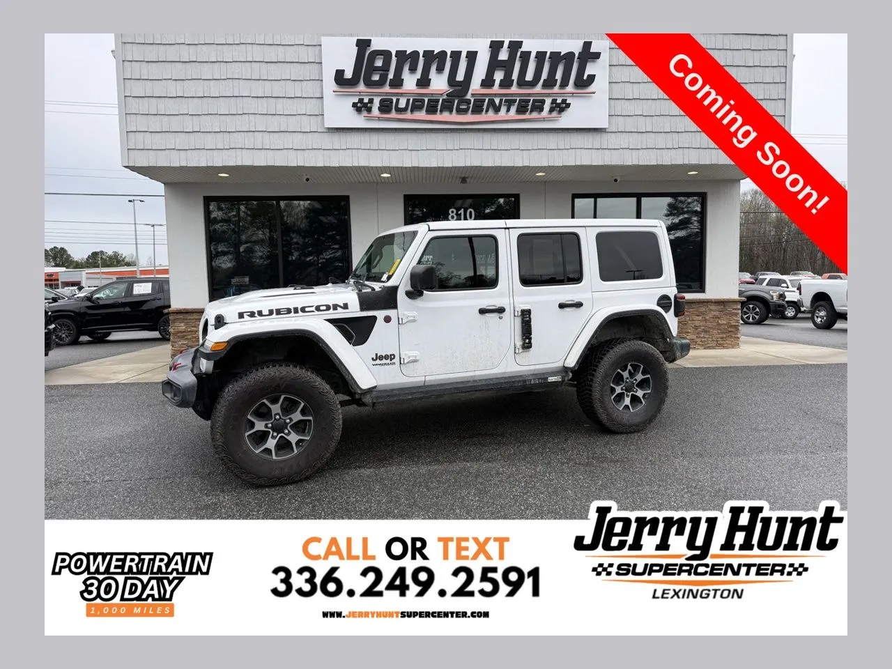 White 2019 Jeep Wrangler Unlimited Rubicon for sale in Lexington, NC