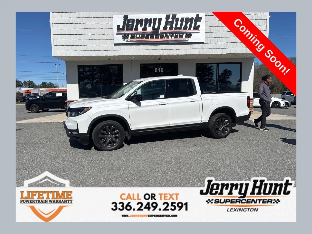 White 2023 Honda Ridgeline Sport for sale in Lexington, NC