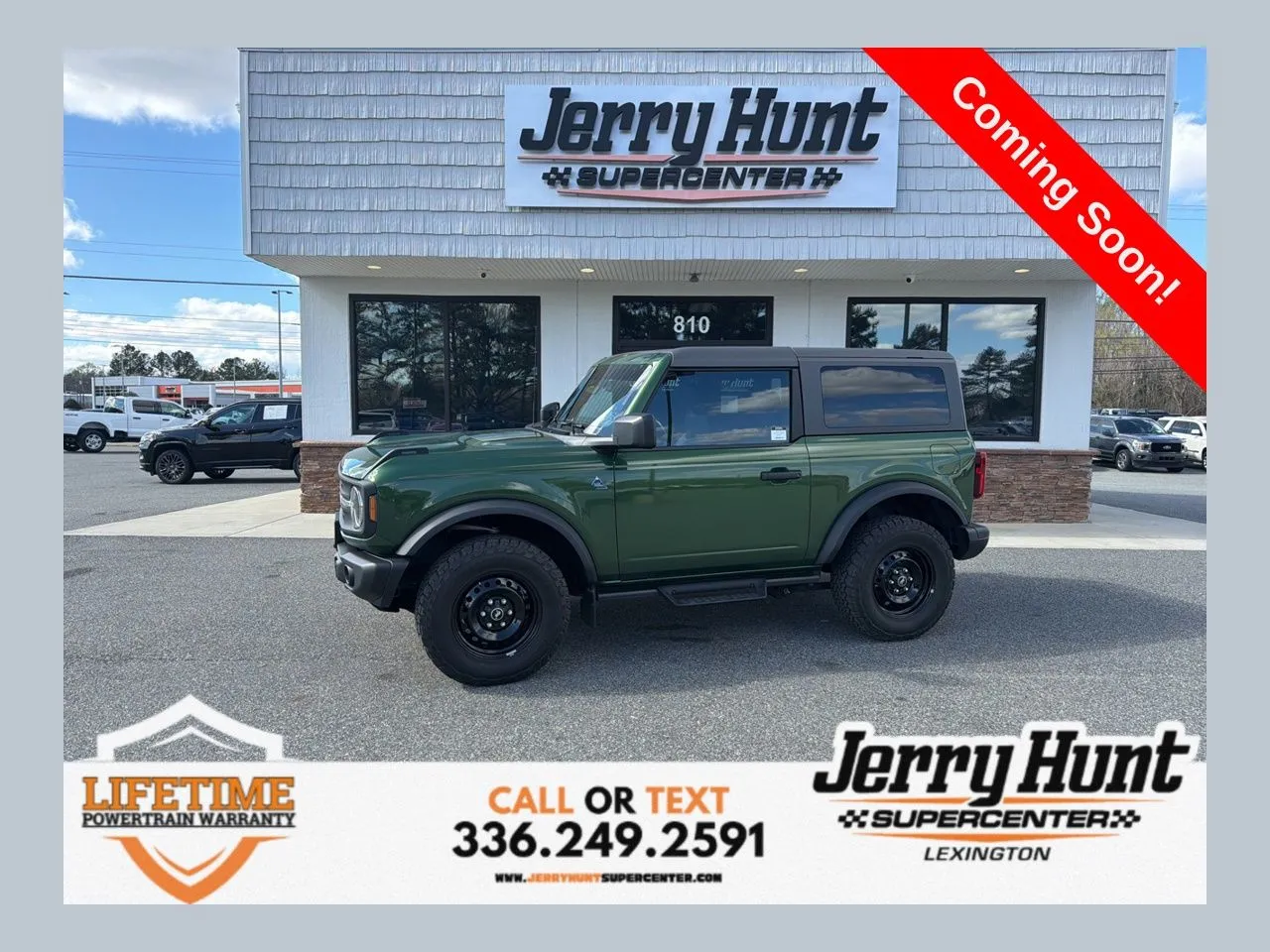 Green 2023 Ford Bronco Black Diamond for sale in Lexington, NC