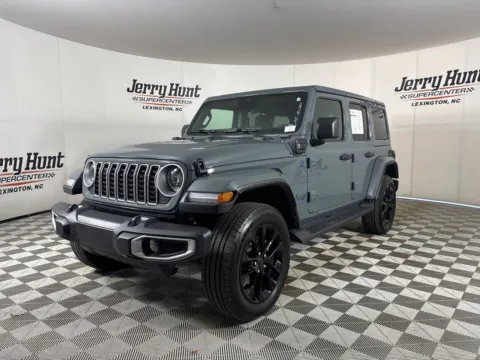 Gray 2025 Jeep Wrangler Sahara 4xe for sale in Lexington, NC