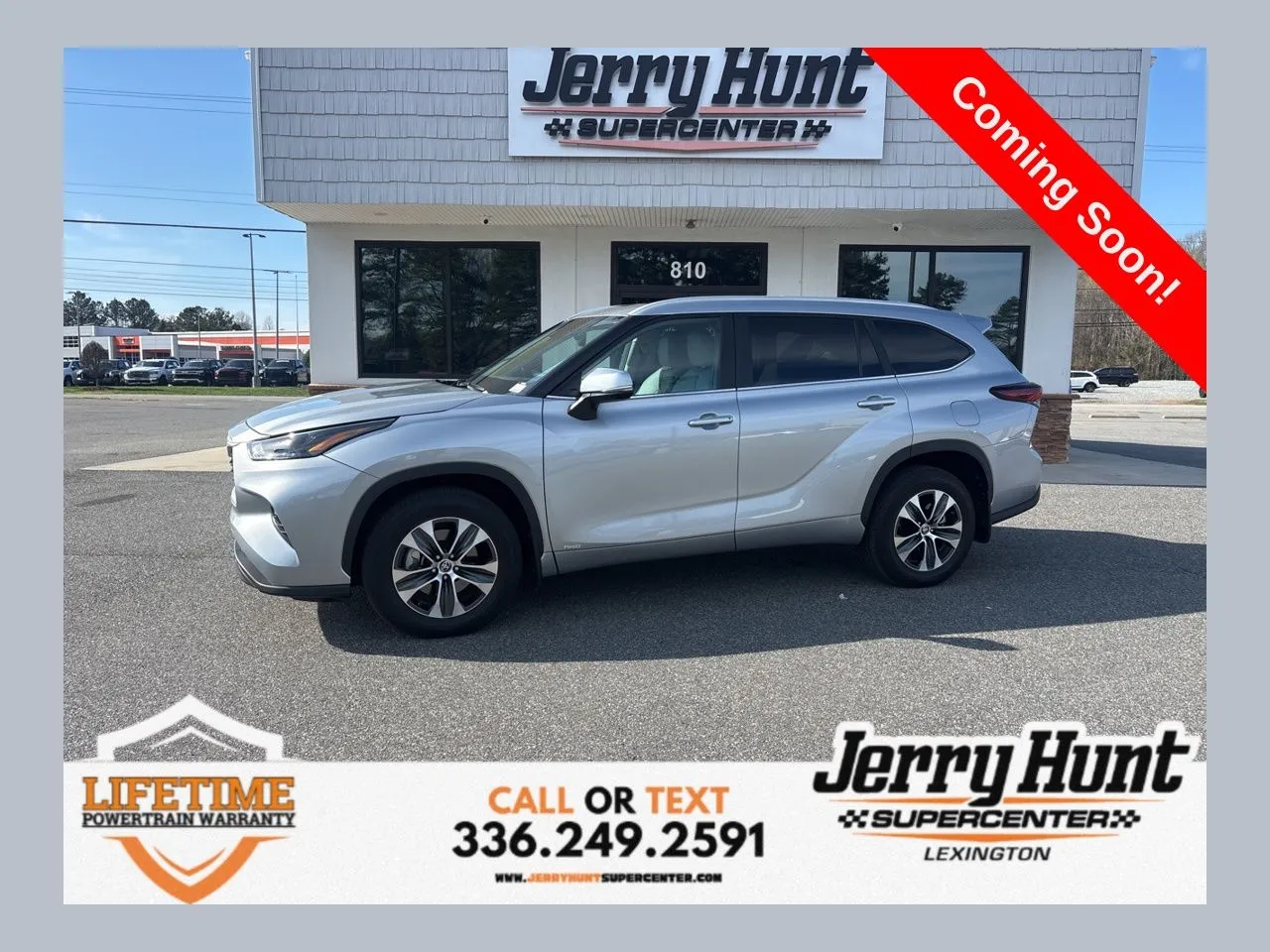 White 2025 Toyota Highlander Hybrid XLE for sale in Lexington, NC