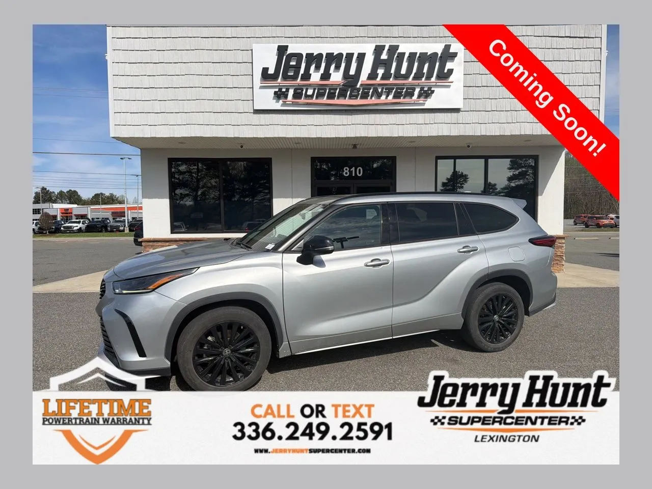 Silver 2023 Toyota Highlander XSE for sale in Lexington, NC