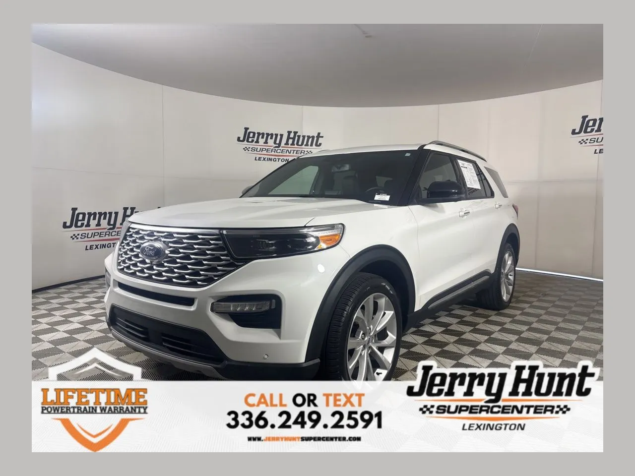 White 2023 Ford Explorer Platinum for sale in Lexington, NC