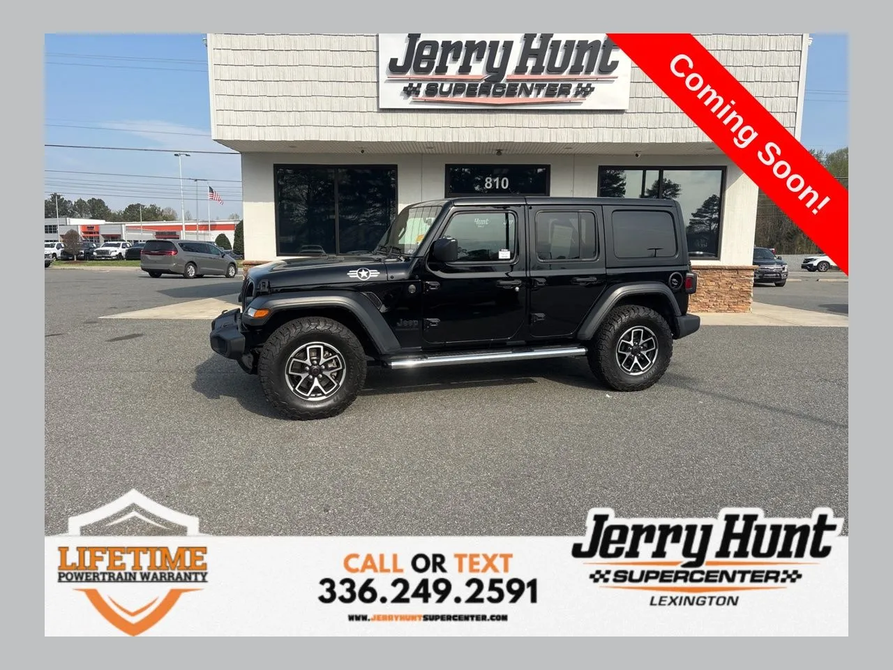 Black 2023 Jeep Wrangler Sport for sale in Lexington, NC