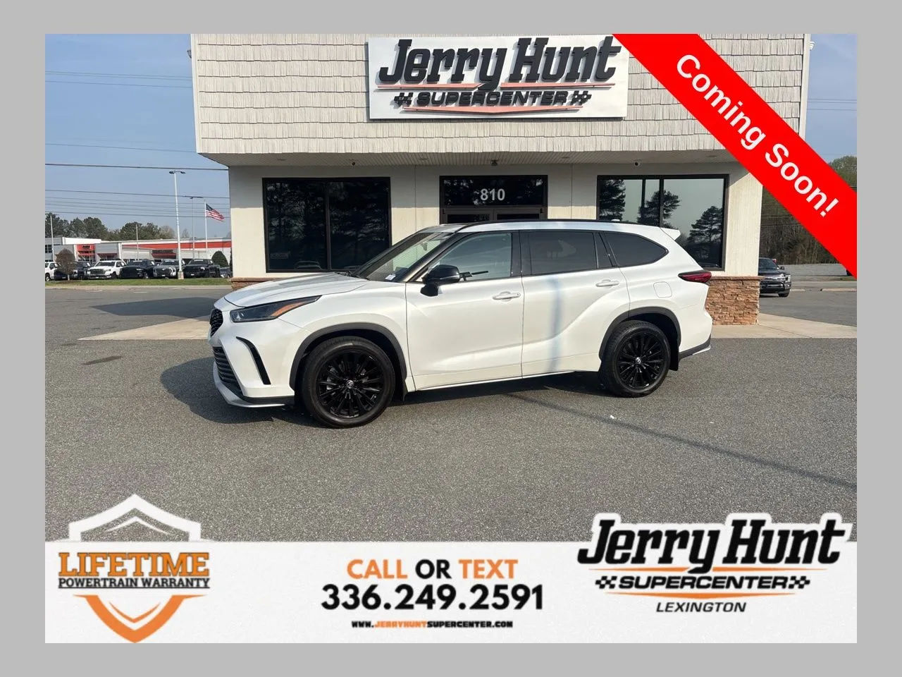 White 2023 Toyota Highlander XSE for sale in Lexington, NC